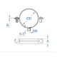 Abrazadera metalica para tubo index ab-m6 32mm bicromatada