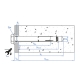 Anclaje reforzado index ch-a2 antigiro m8x60mm Ø11mm