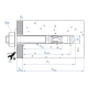 Anclaje macho index mta cargas altas m16x170 Ø16mm