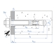 Anclaje macho homologado index mth cargas altas m10x90 Ø10mm