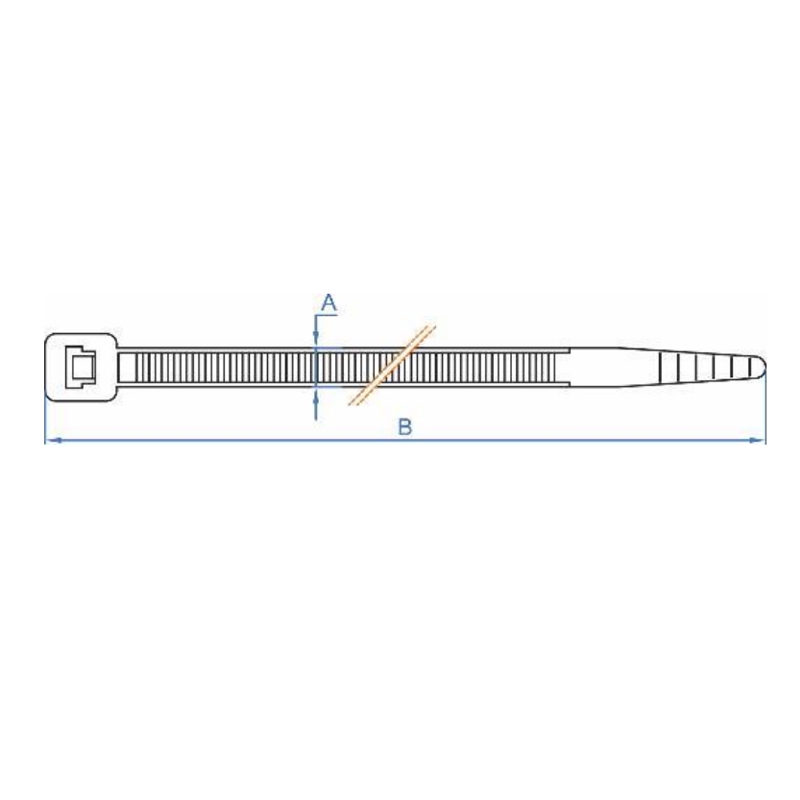 4,8X290) BRIDAS DE NYLON BLANCA(UND) - INDEX