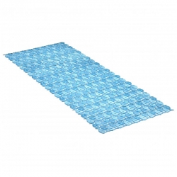 Alfombra antideslizante baño tatay piscis 36x97cm azul pvc ventosa