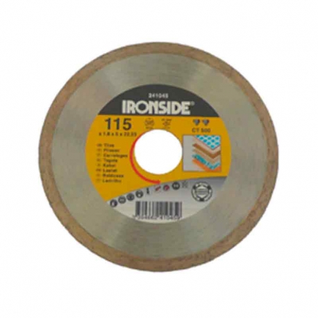 Disco de diamante ironside ceramico ct500 profesional 115 mm