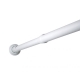 Barra recta cortina baño 75-115cm blanca