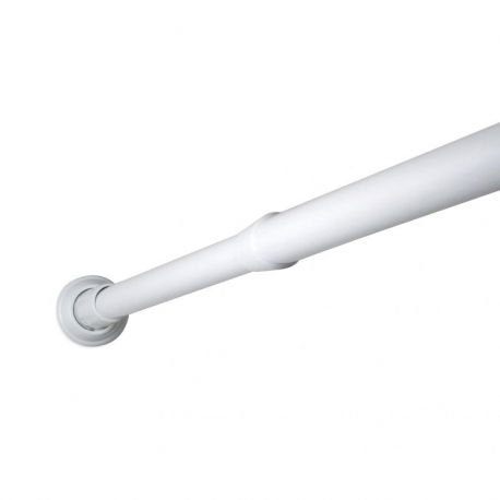 ⇒ Barra recta cortina baño 75-115cm blanca ▷ Precio. ▷ Comprar con los  Mejores Precios. Ofertas online