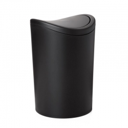 Papelera de baño Scandi negro mate 3L