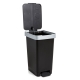 Cubo de basura tatay smart pedal 25l negro