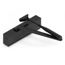 Cierrapuertas unik 3600 con retencion telesco negro
