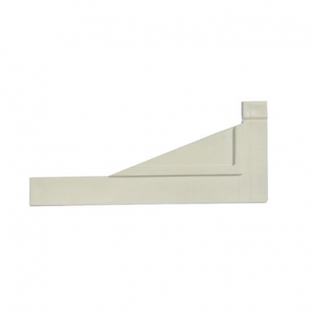 Fijacion perfil panel nortene perfix 14x6cm blanco 2 unidades