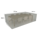 Funda para mesa rectangular y 8 sillas nortene covertop 90x325x205cm