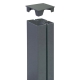 Tapa porte nortene tap alupost 6x2cm antracita