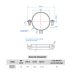 Abrazadera metalica para tubo index ab-m6 12mm bicromatada