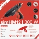 Pistola termoencoladora con cable simes simhm12i 300w 11,5mm