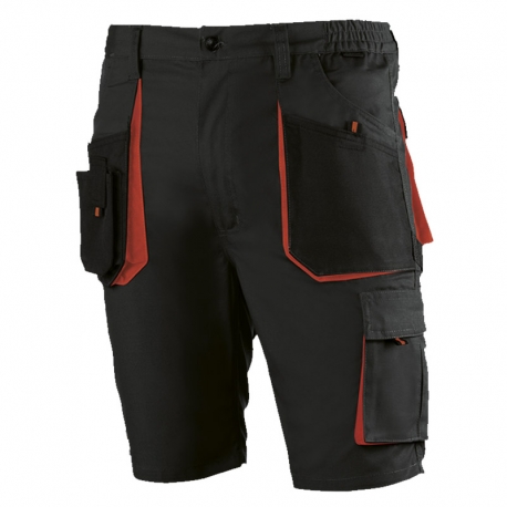 Pantalon corto juba 962 top range gris-naranja talla m