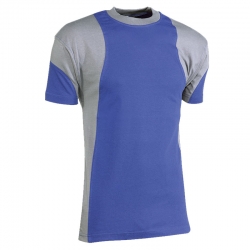 Camiseta manga corta juba 930 algodon azul-gris talla l