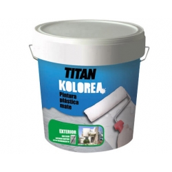 Pintura plastica titan kolorea 5 kg mate exterior