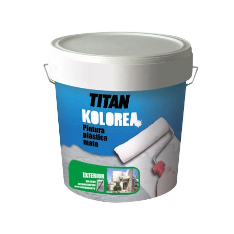 Pintura plastica titan kolorea 5 kg mate exterior