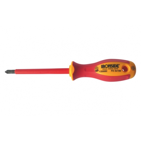 Destornillador boca pozidriv electricista ironside 2x100 mm