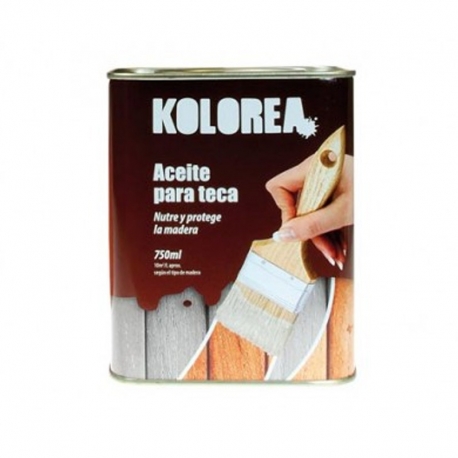 Aceite de teca kolorea nutre y protege miel 750ml