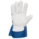 Guante de cuero juba 405b tuff piel azul-blanco talla 9