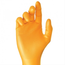 Guante desechable juba 580or nitrilo naranja talla xl 50 unidades