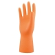 Guante latex juba 621c sin soporte naranja talla 10