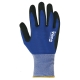 Guante nylon juba h4115 sin costuras azul-negro talla 10