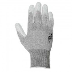 Guante nylon juba h141530 sin costuras gris-blanco talla 8