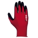 Guante nylon juba h111801 sin costuras rojo-negro talla 10