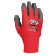 Guante poliester juba h256 sin costuras rojo-negro talla 7