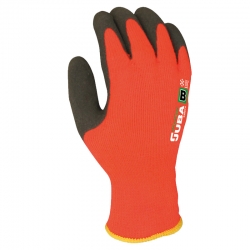 Guante poliester juba h5300th sin costuras naranja talla 7