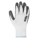 Guante poliester juba b113131 sin costuras gris-blanco talla 9