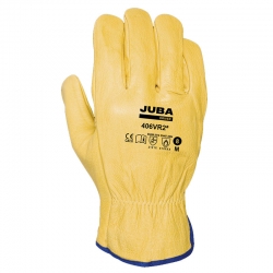 Guante de piel flor vacuno juba b406vr2a amarillo talla 8