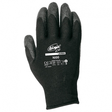 Guante nylon juba ni00 ninja ice negro talla 9