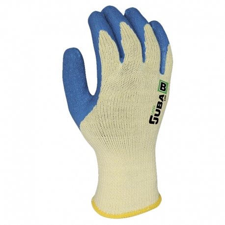 Guante poliester juba h5300 sin costuras amarillo-azul talla 8