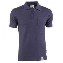 Polo manga corta juba 770 aldogon organico azul talla l