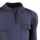 Polo manga larga juba 681 flex negro-azul talla m