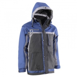 Parka manga desmontable juba 824 malta azul-gris talla m