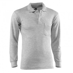 Polo manga larga juba 613 industrial gris talla m