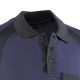 Polo manga corta juba 680 flex negro-azul talla s