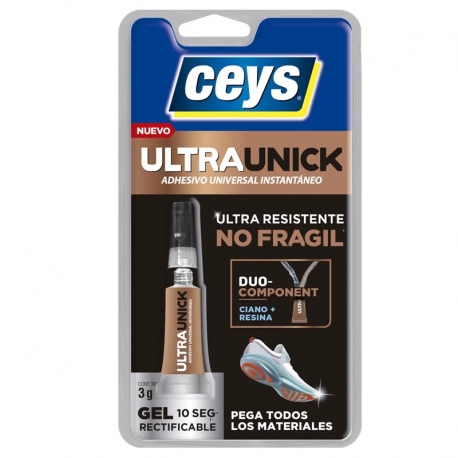 Adhesivo instantaneo ceys ultraunick gel 3gr