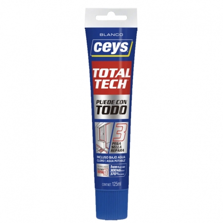 Adhesivo sellador ceys total tech 125ml blanco