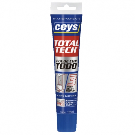 Adhesivo sellador ceys total tech 125ml transparente