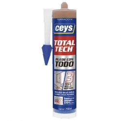 Adhesivo sellador ceys total tech 290ml terracota