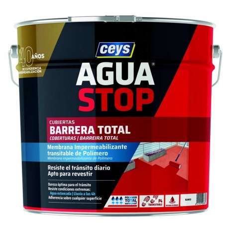 Impermeabilizante ceys aguastop barrera total 4kg blanco