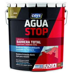 Impermeabilizante ceys aguastop barrera total 14kg terracota