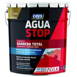 Impermeabilizante ceys aguastop barrera total 14kg rojo