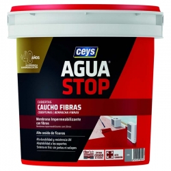 Impermeabilizante ceys aguastop caucho fibras 1kg gris