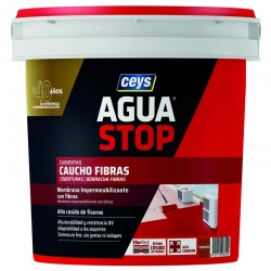 Impermeabilizante ceys aguastop caucho fibras 1kg terracota