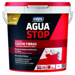 Impermeabilizante ceys aguastop caucho fibras 5kg blanco